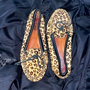 Minnetonka cow hair moccasin